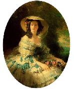 Franz Xaver Winterhalter Eugenie of Montijo, Empress of France USA oil painting artist